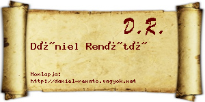 Dániel Renátó névjegykártya