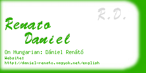 renato daniel business card