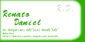 renato daniel business card